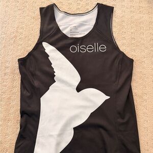 Oiselle Volee Running Singlet & 2 Oiselle Drawstring Bags S